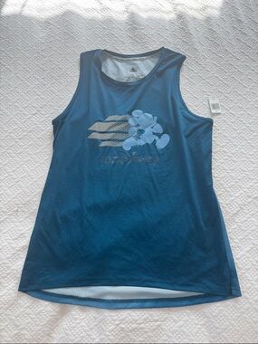 Disney Teal Blue Athletic Tank with Mickey Graphic